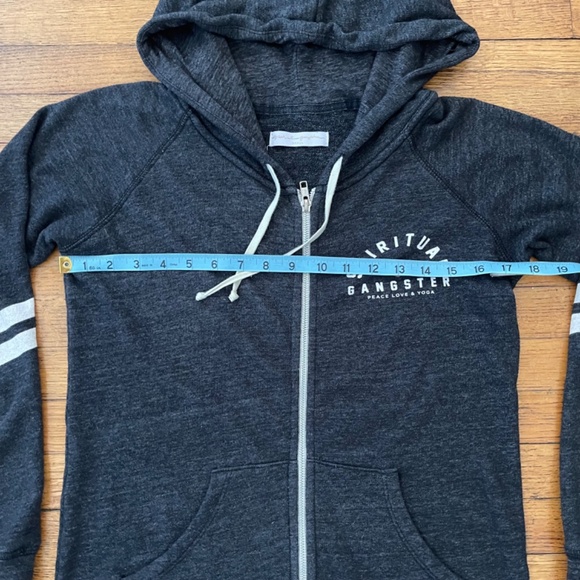 Spiritual Gangster - Women's Peace Love & Yoga Zip Up Hoodie - Picture 6 of 8